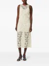 Fabienne Chapot Lace-detailing Midi Dress In Neutrals