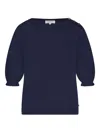 Fabienne Chapot Ruffle-detailing T-shirt In Blue