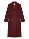 Fabienne Chapot Sophia Double-breasted Jacket In Burgundy
