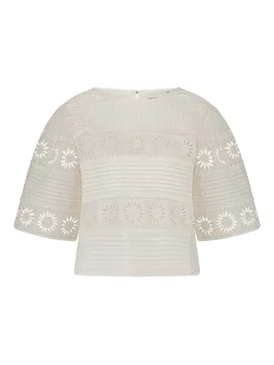 Fabienne Chapot Sun Embroidered Top In Neutrals