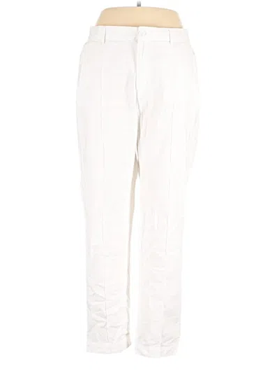 Pre-owned Fabindia Casual Pants In White