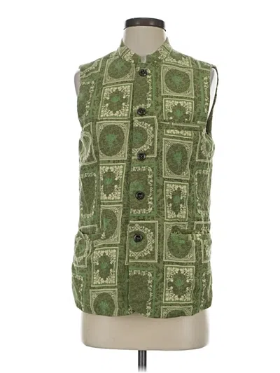 Pre-owned Fabindia Sweater Vest In Green