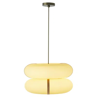 Pre-owned Fabio Fantolino Modern Pendant Lamp 'bolina' 509.26 By  X Tooy, Amber Glass In Brown