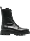 Fabio Rusconi 40mm Lace-up Combat Boots In Black