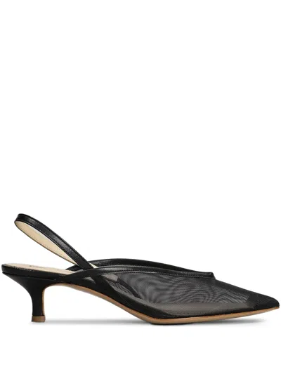 Fabio Rusconi 50mm Slingback Pumps In Black
