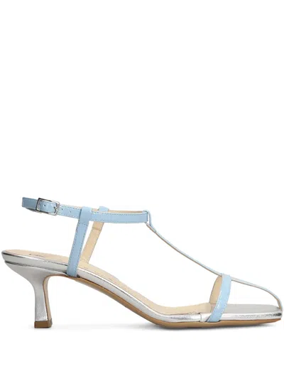 Fabio Rusconi 60mm Leather Sandals In Blue