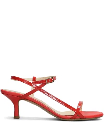 Fabio Rusconi 60mm Leather Sandals In Red
