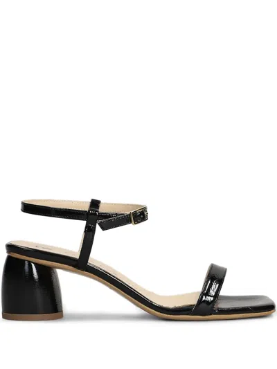 Fabio Rusconi 65mm Leather Sandals In Black