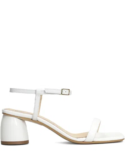 Fabio Rusconi 65mm Leather Sandals In White