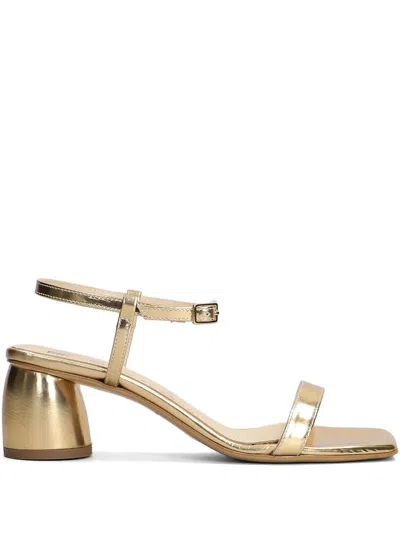Fabio Rusconi 65mm Patent-leather Sandals In Platinum