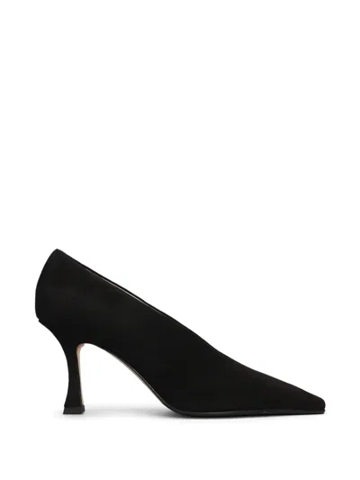 Fabio Rusconi 80mm Pointed-toe Suede Pumps In Black