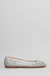 Fabio Rusconi Ballet Flats In Silver Leather