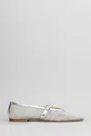 Fabio Rusconi Ballet Flats In Silver Leather In Silver