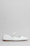 Fabio Rusconi Ballet Flats In White Leather
