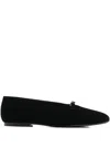 Fabio Rusconi Buckle Strap Ballerina In Black