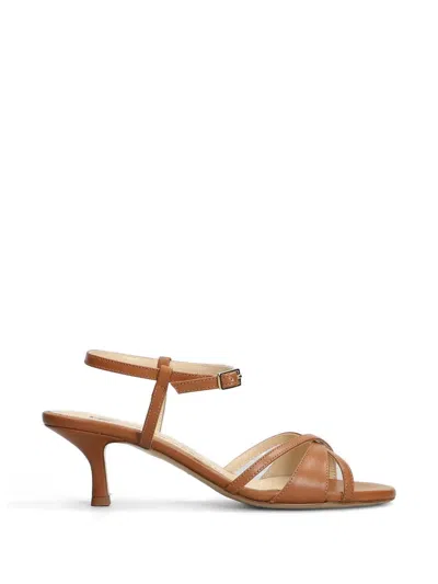 Fabio Rusconi Crossover-strap Buckle-fastening Sandals In Brown
