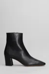 Fabio Rusconi High Heels Ankle Boots In Black Leather In Black