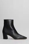 Fabio Rusconi High Heels Ankle Boots In Black Leather In Black