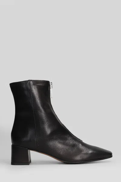 Fabio Rusconi High Heels Ankle Boots In Black Leather