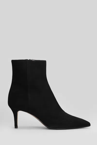 Fabio Rusconi High Heels Ankle Boots In Black Suede