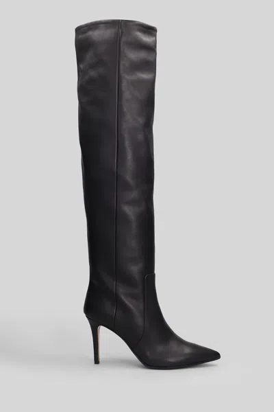 Fabio Rusconi High Heels Boots In Black Leather