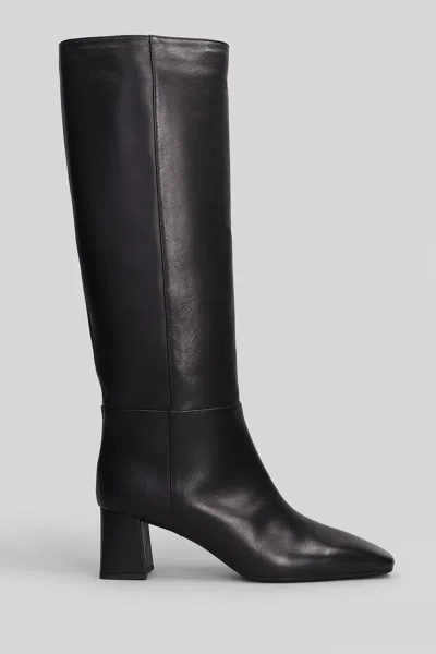 Fabio Rusconi High Heels Boots In Black Leather