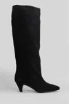 Fabio Rusconi High Heels Boots In Black Suede In Black