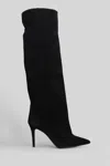 Fabio Rusconi High Heels Boots In Black Suede In Black
