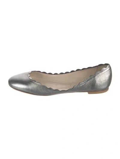 Pre-owned Fabio Rusconi Leather Ballet Flats In White