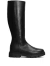Fabio Rusconi Low Heels Boots In Black Leather In Black