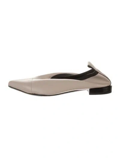 Pre-owned Fabio Rusconi Leather Mules In Neutral