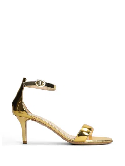 Fabio Rusconi Metallic-effect Ankle-strap Sandals In Gold