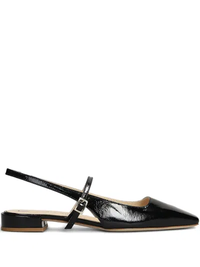 Fabio Rusconi Patent Ballet Flats In Black