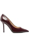 Fabio Rusconi Pumps In Bordeaux Leather In Burgundy
