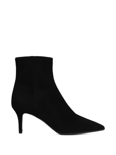 Fabio Rusconi Pointed-toe Suede Boots In Black