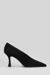 Fabio Rusconi Pumps In Black Suede In Black
