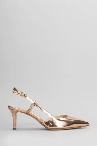 Fabio Rusconi Pumps In Copper Leather In Brown