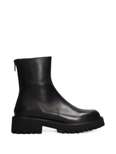 Fabio Rusconi Rear-zip Chunky Ankle Boots In Black