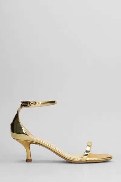 Fabio Rusconi Sandals In Gold Leather