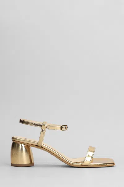 Fabio Rusconi Sandals In Platinum Leather In Silver