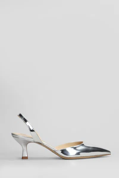 Fabio Rusconi Sandals In Silver Leather