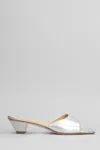 Fabio Rusconi Slipper-mule In Silver Leather