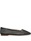 Shop Fabio Rusconi Square-toe Ballet Flats In Black