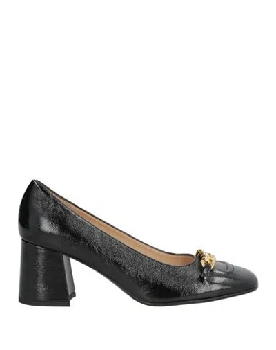 Fabio Rusconi Woman Pumps Black Size 6 Leather