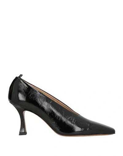 Fabio Rusconi Woman Pumps Black Size 8 Leather