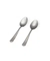 Fable 2 Piece Serving Spoons Set In Matte Silver
