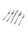 Fable 20 Pc. Flatware Set, Service For 4 In Polished Silver