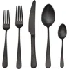 Fable 20-piece Place Setting In Matte Black