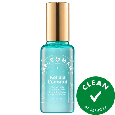Fable & Mane Kerala Coconut Hair & Body Mist With Orchid + Vanilla 2.5/75 In Transparent