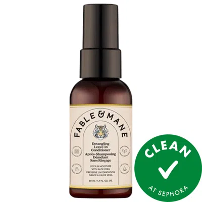 Fable & Mane The Mini Mahamane Detangling Leave-in Conditioner 1.7/50 In Transparent